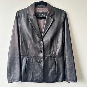 Siena Studio Women's Deep Brown Leather Jacket